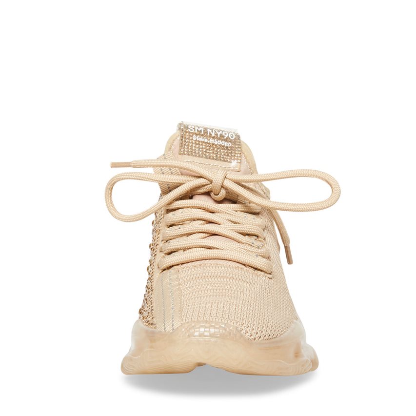 Beige Steve Madden Maxima Women's Sneakers | PH 618916CA